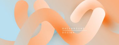 Soyut sıvı şekiller, yumuşak renkler karışımı. Şeftali, açık mavi, bej modern tasarım yaratır. Minimalist arkaplan dokusu.