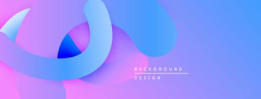 Soyut sıvı şekiller, canlı mor renkler, pürüzsüz gradyanlar. Arka planlar için modern tasarım ögesi, dijital sanat yaratımı.