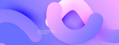 Soyut sıvı şekiller, mor renkler, eğim arkaplanı. Modern tasarım öğesi, yumuşak kıvrımlar, görsel doku. Minimalist kompozisyon, sakinleştirici estetik.