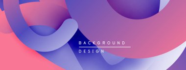 Soyut sıvı şekiller, canlı pembeler, morlar, maviler harmanlanır. Modern tasarım, pürüzsüz gradyanlar dinamik görsel doku yaratır. Arkaplan ögesi.