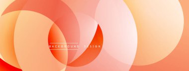 Soyut tasarım özellikleri üst üste biniyor. Sıcak turuncu, şeftali rengi modern görsel efekt yaratır. Metin arkaplan tasarımı okur.