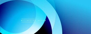 Soyut mavi gradyanlar çakışıyor, dinamik görsel etki yaratıyor. Metin arka plan tasarımı okur. Modern, temiz estetik.