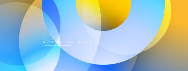 Soyut renk çakışan daireler dinamik gradyan arkaplan oluşturur. Yumuşak renkler harmanlanır, modern görsel deneyimler yaratır..