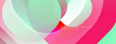 Soyut akışkan şekiller, canlı renklerin karışımı. Pembe, yeşil, beyaz dinamik görsel efekt yaratır. Modern tasarım ögesi.