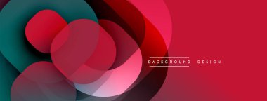 Soyut geometrik şekiller örtüşür, canlı kırmızı, gök mavisi renkleri yaratır. Sancaklar ve arkaplanlar için uygun modern tasarım ögesi.