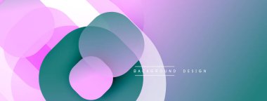 Soyut sıvı şekilleri örtüşür ve canlı renk değişimleri yaratır. Mor, deniz mavisi, pembe renkler kusursuz bir şekilde harmanlanır. Modern tasarım ögesi.