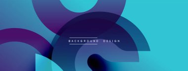 Soyut sıvı şekilleri örtüşür, parlak mavi mor renkler yaratır. Arkaplan ve sunumlar için modern tasarım ögesi.