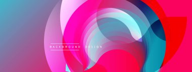 Soyut renkli katmanlar dinamik bileşim yaratır. Pembe, mavi renkler harmanlanarak modern arka plan tasarımını oluşturuyor. Pürüzsüz gradyanlar görsel alana hakim.