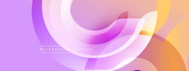 Soyut akış şekilleri, mor, turuncu renkler. Modern tasarım, pürüzsüz eğimler, zarif eğriler dinamik görsel efekt yaratır.