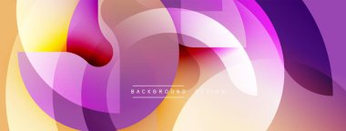 Soyut renkli şekiller dinamik görsel efektler yaratır. Gradyan renkler harmanlanır, modern arkaplan tasarımı oluşturulur.