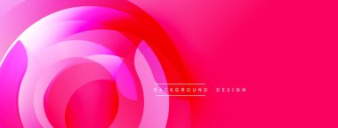 Soyut pembe katmanlar dinamik dairesel şekiller yaratır. Modern tasarım, pürüzsüz gradyanlar, canlı renk düzeni. Projeler için mükemmel arkaplan.