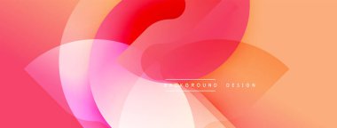 Soyut sıvı şekiller, pembeler, portakal karışımı. Modern tasarım, pürüzsüz eğimler dinamik kompozisyon yaratır. Arkaplan enerji ve hareket önerir.