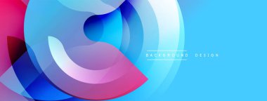 Soyut canlı katmanlar dinamik bileşim yaratır. Mavi, pembe, mor renkler kusursuz bir şekilde harmanlanır. Arka planlar için modern tasarım ögesi.