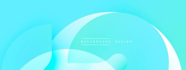 Soyut akışkan şekiller, turkuaz renkler, hafif eğimler. Arka planlar ve sunumlar için modern tasarım öğesi. Minimalist estetik.