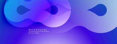 Soyut sıvı şekiller, canlı mor renkler, pürüzsüz gradyanlar. Arkaplan ve dijital sanat için modern tasarım ögesi.