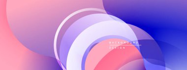 Soyut akışkan şekiller, değişken renkler. Yumuşak kıvrımlar dinamik bileşim yaratır. Arka planlar için modern tasarım ögesi.