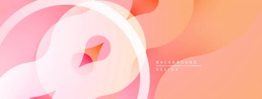 Soyut akışkan şekiller, yumuşak pembeler, portakallar modern arka plan oluşturur. Minimalist tasarım, nazik gradyanlar görsel cazibe sunar.