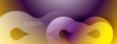 Soyut sıvı şekilleri örtüşür ve canlı renk değişimleri yaratır. Metin arkaplan tasarımlı modern tasarım. Yumuşak geçişler, sıcak melodiler hakim..