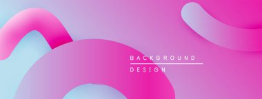 Soyut sıvı şekiller, pembeler, morlar modern arka plan yaratır. Gradyan renkler sorunsuzca karışır, dinamik görsel efekt sunar.