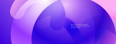 Soyut sıvı şekilleri mor, pembe renkleri harmanlıyor. Modern tasarım sakin ve dinamik hissi çağrıştırıyor. Dijital projeler için uygun arkaplan.