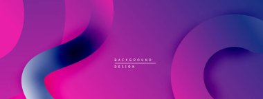 Soyut sıvı şekiller, canlı mor renkler, pürüzsüz gradyanlar modern arkaplan tasarımı yaratır. Minimalist estetik, dinamik kompozisyon.