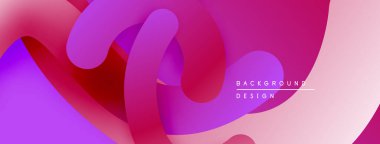 Soyut sıvı şekilleri, canlı mor renkler, pürüzsüz eğimler. Arka planlar ve sunumlar için modern tasarım öğesi. Minimalist estetik.