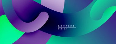 Soyut sıvı şekiller, canlı renklerin karışımı. Modern tasarım, pürüzsüz eğimler dinamik kompozisyon yaratır. Arkaplan ögesi.