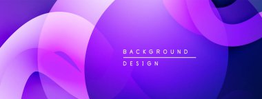 Soyut sıvı şekiller, mor renkler, eğim arkaplanı. Dijital projeler için modern tasarım öğesi. Minimalist estetik.