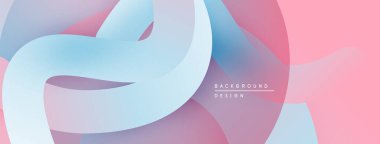 Soyut sıvı şekiller, pastel renklerin karışımı. Modern tasarım elementleri, pürüzsüz eğimler dinamik bileşimler oluşturur. Arkaplan dokusu.