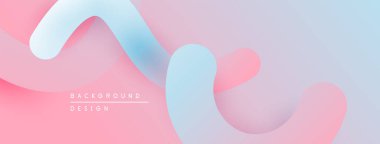 Soyut sıvı şekiller, pastel renklerin karışımı. Yumuşak gradyanlar modern arkaplan tasarımı yaratır. Minimalist estetik, pürüzsüz kıvrımlar kompozisyona hakim..