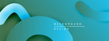 Soyut katmanlar dinamik bileşim yaratır. Mavi, deniz mavisi renkleri harmanlanarak modern arkaplan tasarımı oluşturur. Minimalist estetik, pürüzsüz gradyanlar mevcut.