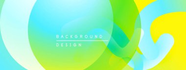 Soyut sıvı şekilleri canlı renkleri harmanlar. Gradyan geçişler dinamik görsel efekt yaratır. Arka planlar için modern tasarım ögesi.