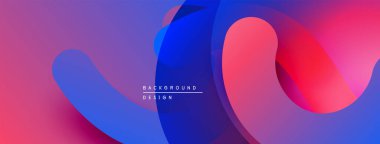 Soyut akışkan şekiller, canlı renklerin karışımı. Modern tasarım, pürüzsüz gradyanlar dinamik görsel efekt yaratır. Mükemmel arkaplan.