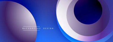 Soyut çemberler üst üste binerek, değişken mavi mor efekt yaratıyor. Sancaklar ve arka planlar için modern tasarım uygun. Basit, zarif..