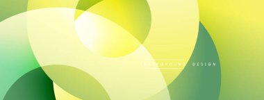 Soyut arkaplan özellikleri üst üste biniyor. Sarı, yeşil renkler yumuşak bir değişim etkisi yaratır. Minimalist tasarım, modern estetik.