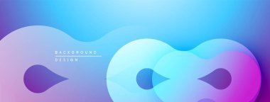 Soyut sıvı şekilleri mor, mavi renkleri harmanlıyor. Modern tasarım sonsuzluk sembolünü çağrıştırıyor, pürüzsüz gradyanlar mevcut. Minimalist estetik.