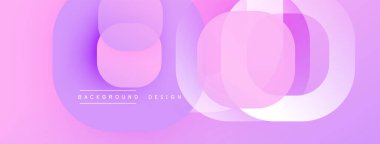 Soyut katmanlar modern tasarım yaratır. Pembe, mor renkler düzgün bir şekilde harmanlanır. Minimalist estetik, temiz çizgiler görsel ahenk sunar.