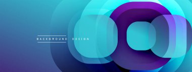 Soyut mavi tasarım katmanlı daireler içerir. Gradyan renkler dinamik görsel efekt yaratır. Metin arka plan tasarımı okur. Modern, şık bir sunum.