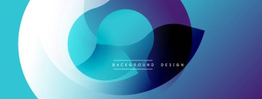 Soyut sıvı şekilleri, canlı maviler, mor, beyaz. Modern tasarım öğesi, gradyan etkisi, dinamik bileşim. Arkaplan dokusu.