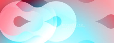 Soyut sıvı şekiller, pastel renklerin karışımı. Pürüzsüz gradyanlar dinamik arka plan tasarımı yaratır. Modern estetik, yumuşak geçişler.