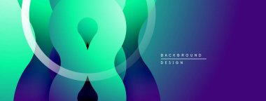 Soyut eğimler akışkan şekiller yaratır. Teal, yeşil, mor renkler kusursuz bir şekilde harmanlanır. Modern tasarım akıcılık ve derinliği çağrıştırıyor..