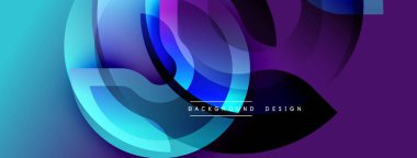 Soyut sıvı şekiller mavileri, morları harmanlıyor. Dinamik kompozisyon modern görsel deneyim yaratır. Gradyan renkler yumuşak geçiş sunar.