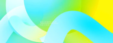 Soyut sıvı şekilleri canlı renkleri harmanlar. Pürüzsüz gradyanlar dinamik ve modern görsel efektler yaratır. Işık, enerji, pozitiflik yayılıyor..