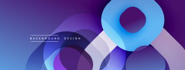 Soyut katmanlar, mor renkler baskın gelir. Akışkan şekiller, dinamik görsel efekt oluşturur. Modern tasarım elemanları.
