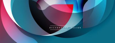 Soyut akışkan şekiller, canlı renkler dinamik arkaplan oluşturur. Modern tasarım öğeleri hareket, enerji, görsel cazibe.