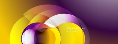 Soyut renkli katmanlar dinamik akış şekilleri yaratır. Gradyan renkler harmanlanarak modern tasarım elementini oluşturur. Düz geçişler, canlı görüntüler..