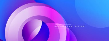 Soyut arkaplan özellikleri üst üste biniyor. Gradyan renkler maviden mora kayarak dinamik görsel efekt yaratır. Modern tasarım ögesi.
