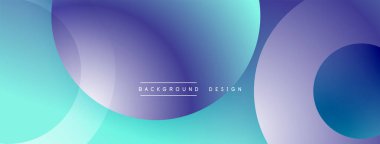 Soyut sıvı şekiller, mavi mor renkler. Modern tasarım elementleri dinamik görsel deneyimler yaratır. Minimalist estetik, temiz kompozisyon.