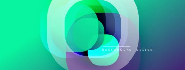 Soyut enerji katmanları dinamik bir eğilim yaratır. Dairesel şekiller üst üste binerek modern görsel efekt oluşturuyor. Turkuaz, mor renkler kompozisyona hakim..