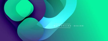 Soyut sıvı şekilleri, canlı gradyanlar. Turkuaz, mor renkler kusursuz bir şekilde harmanlanır. Arkaplan ve sunumlar için modern tasarım ögesi.